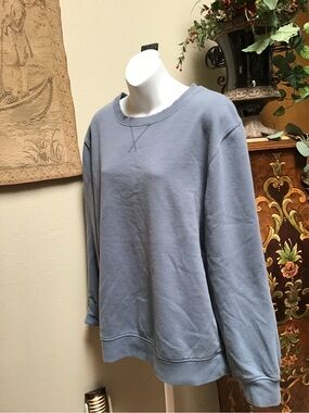 Richer Poorer Dusty Blue Crewneck Sweatshirt